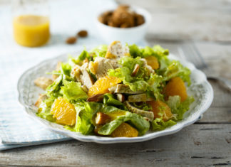 Fruchtig-grüner Hähnchensalat