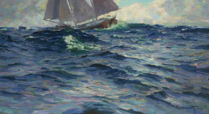 CarlBoessenroth_SeglerinbewegterSee1923