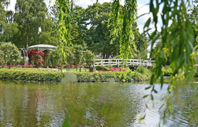 Hochzeitsinsel im Stadtpark Rosarium Uetersen