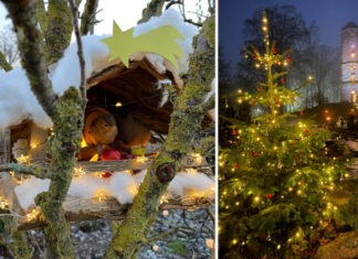 Weihnachtszauber unter freiem Himmel